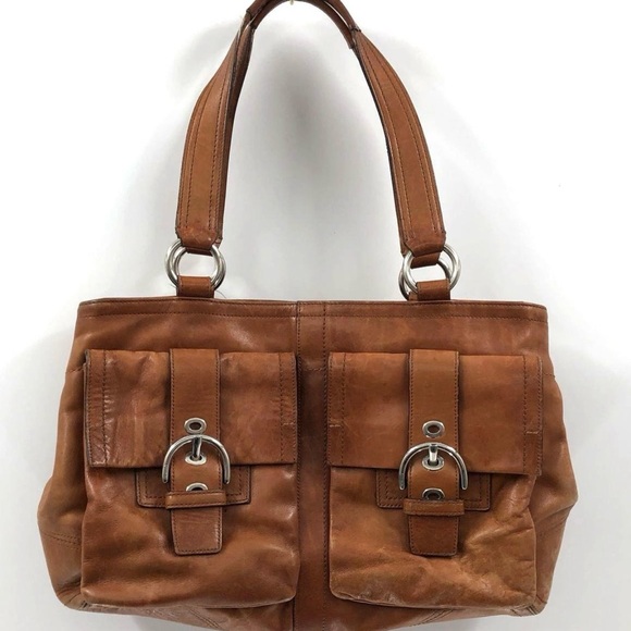 Coach Large Soho Double Front Pocket Shoulder Bag/Tote Bag - Picture 1 of 10